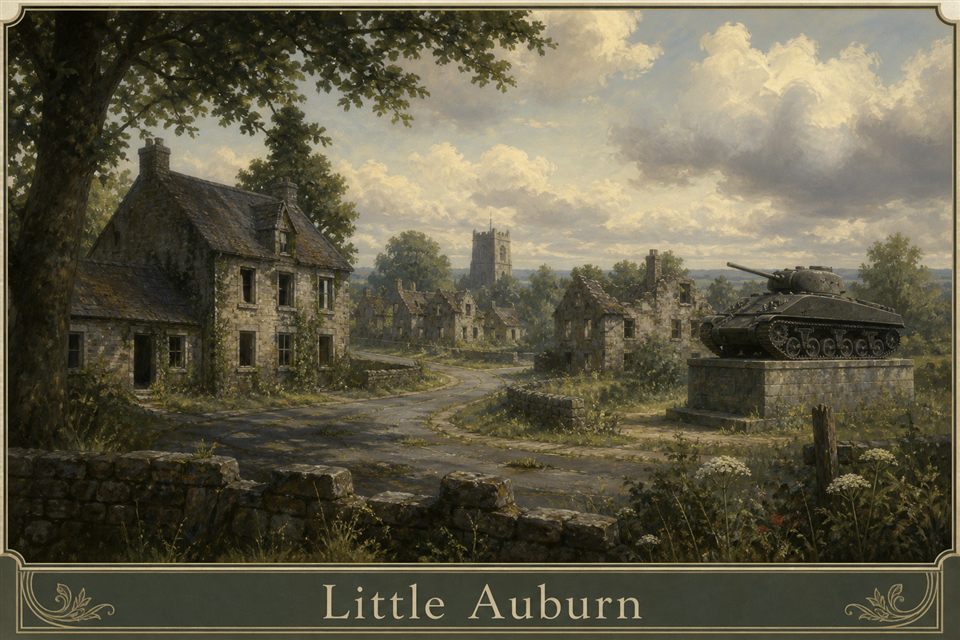 AI-generated story interpretation of the fictional setting Little Auburn