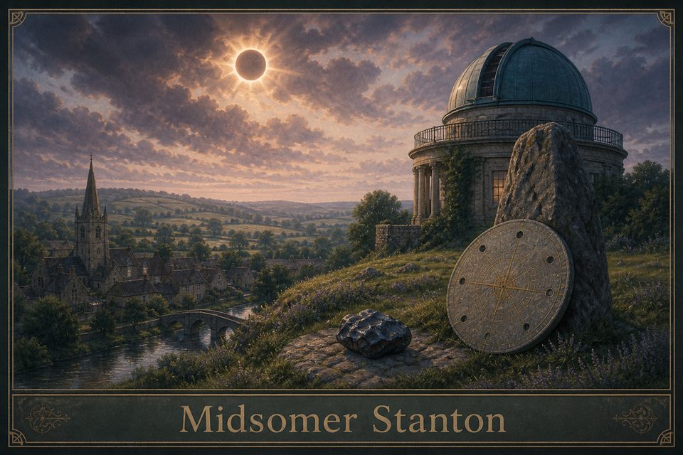 AI-generated story interpretation of the fictional setting Midsomer Stanton