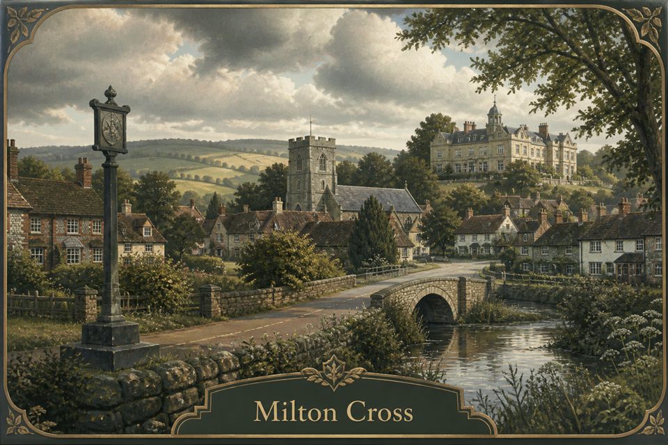 AI-generated story interpretation of the fictional setting Milton Cross