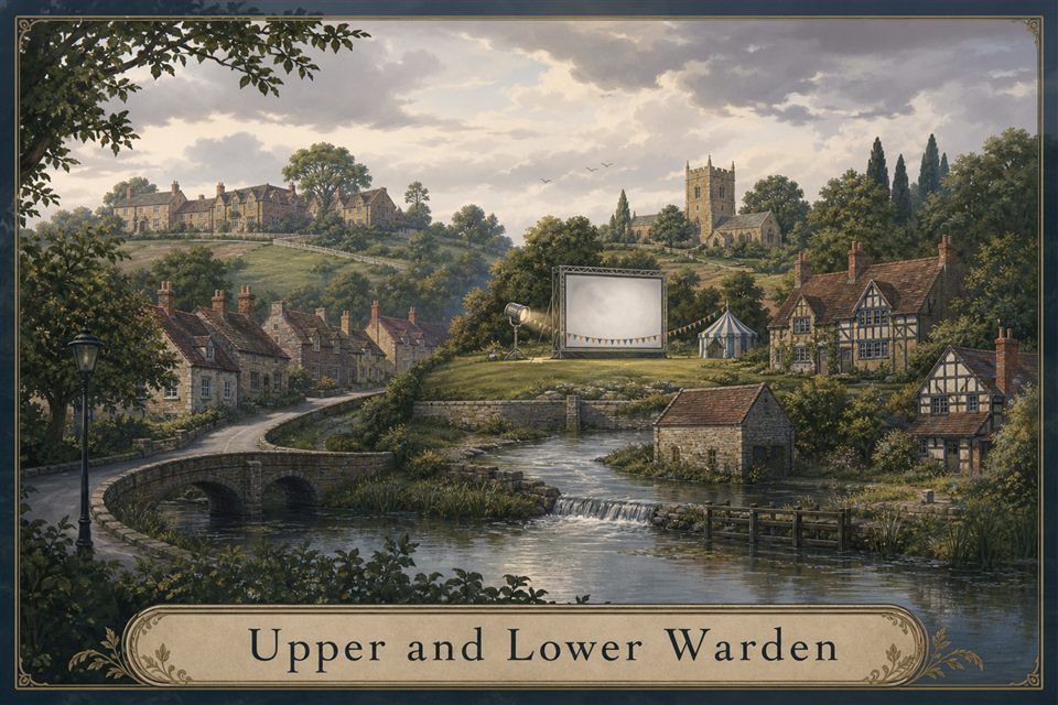 AI-generated story interpretation of the fictional setting Upper and Lower Warden
